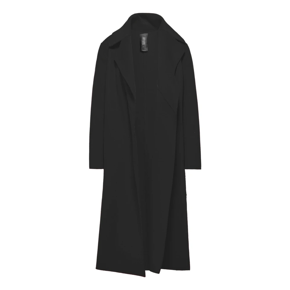 BomBoogie Gebelde Wollen Mantel Black Dames
