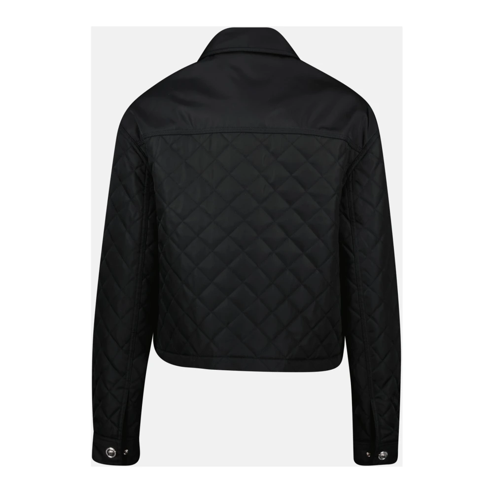 Versace Gewatteerde Diamantjas Zwart Black Dames