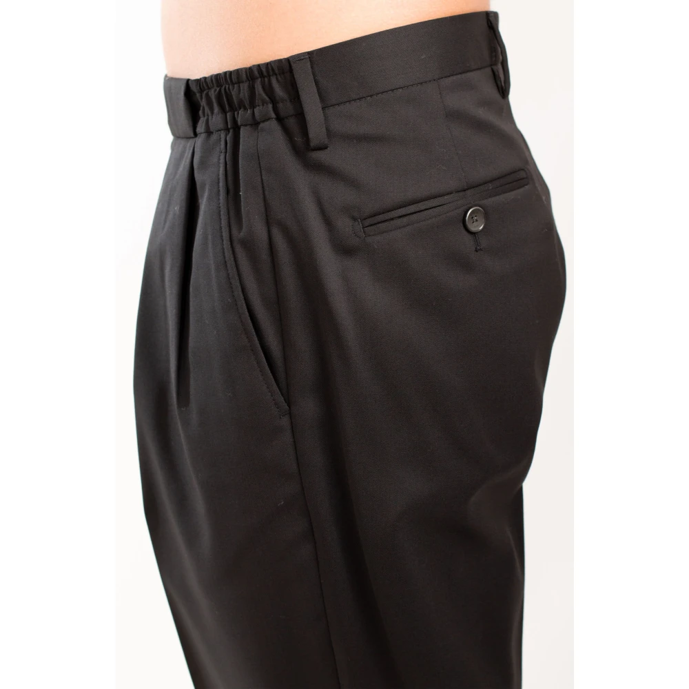Briglia Verfijnde wollen broek in Portobello-stijl Black Heren