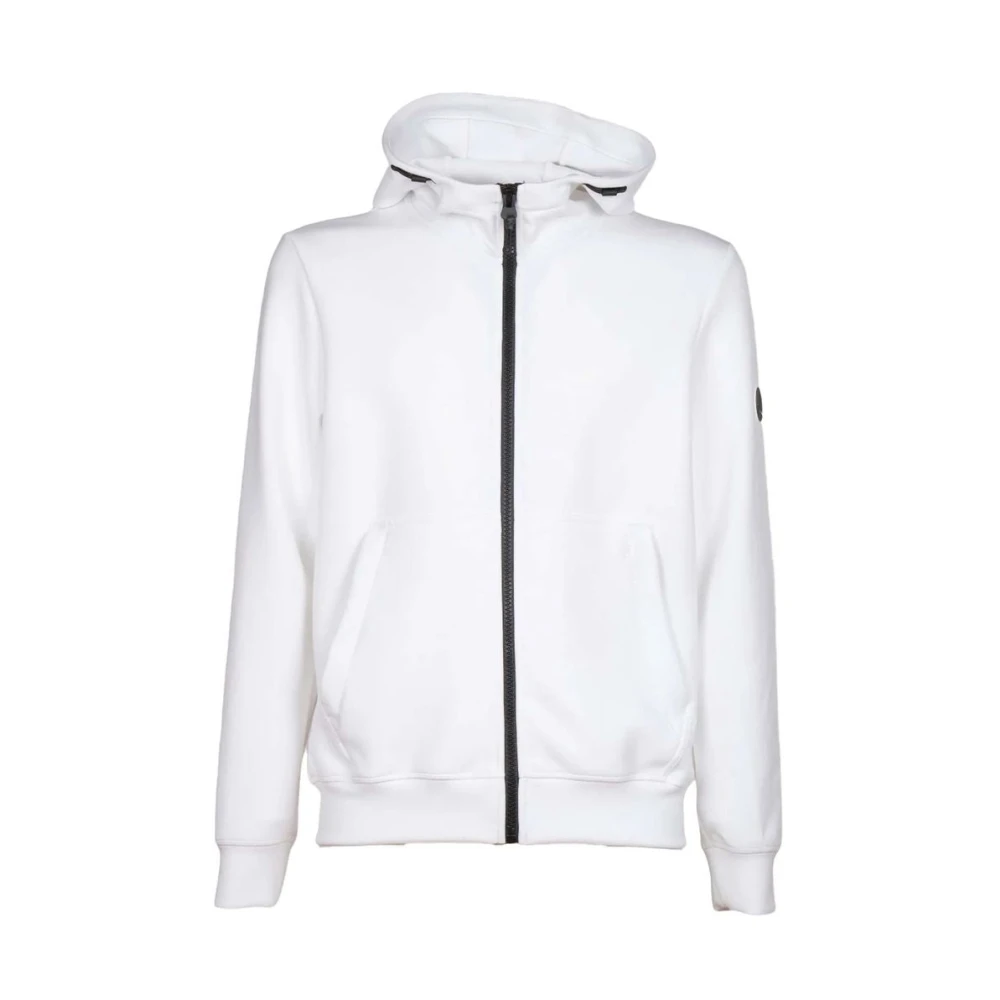 People of Shibuya Elegante witte Tech Fabric Hoodie White Heren