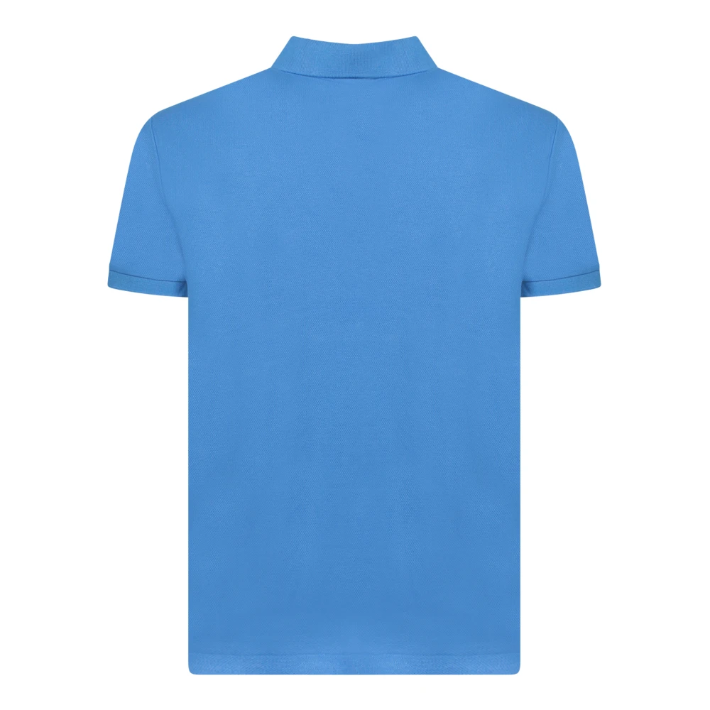 Polo Ralph Lauren Blauwe Piquet Polo Shirt met Logo Blue Heren