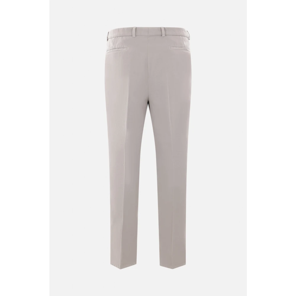 BRUNELLO CUCINELLI Grijze Katoenen Vrijetijdsbroek Beige Heren