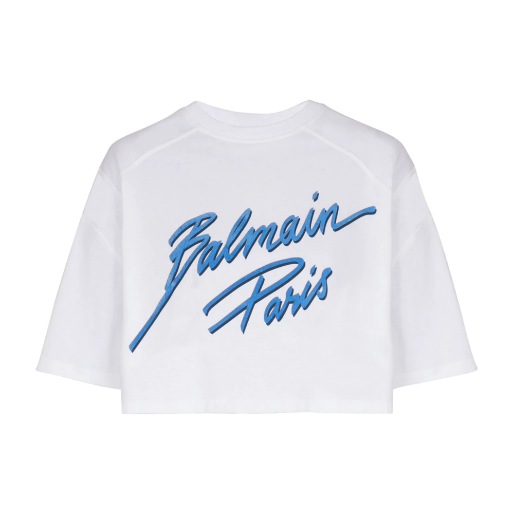 Balmain - Tops > T-Shirts - White - Balmain - Modalova