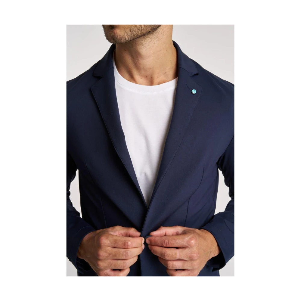 People of Shibuya Ultra-Light Two-Button Jacket Blue Heren