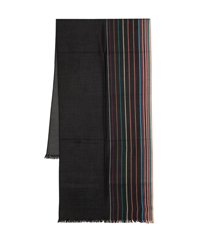 black-wool-scarf-with-stripe-detailing