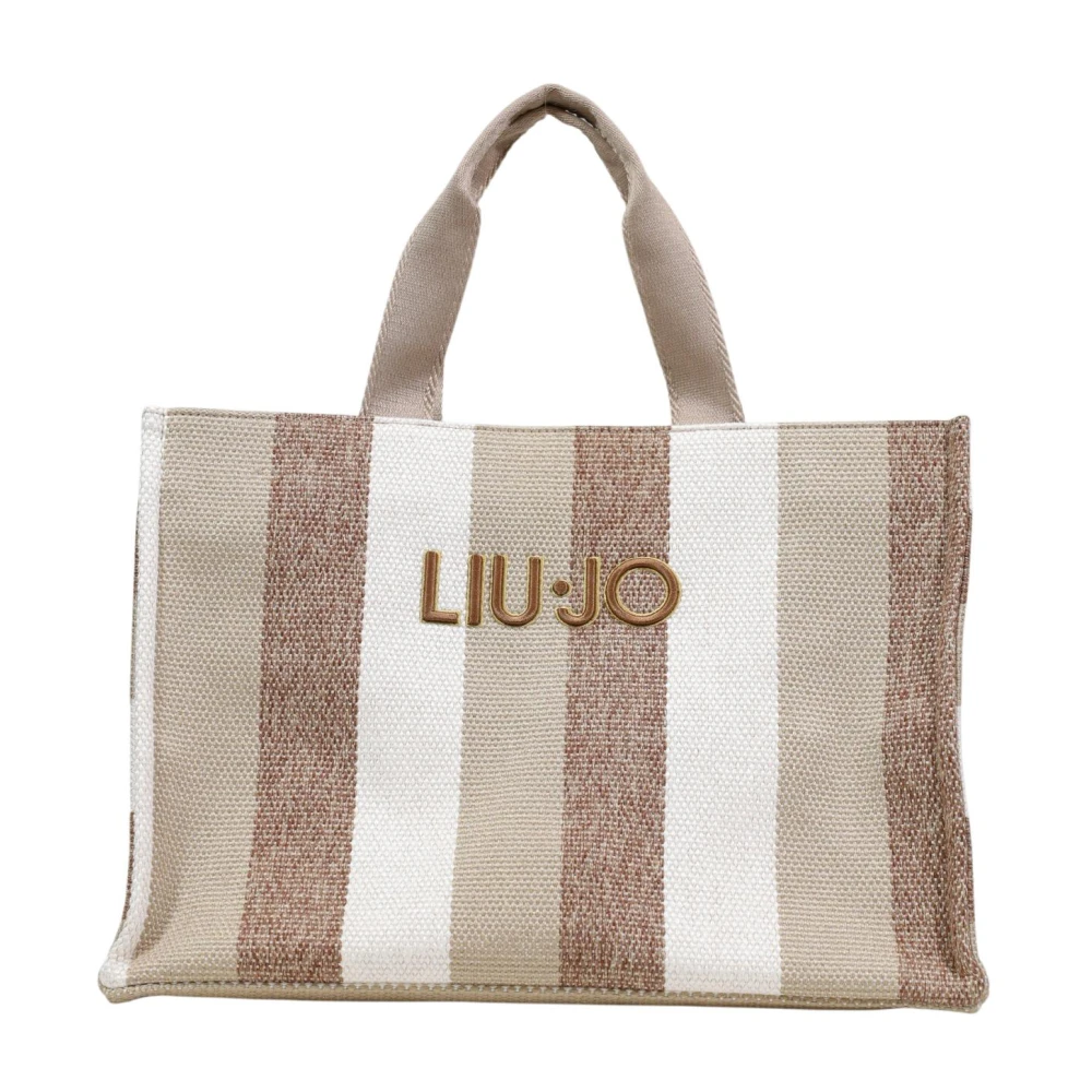 Liu Jo Women's Multicolor Shopping Bags, One Size, L Tote Striped Canvas