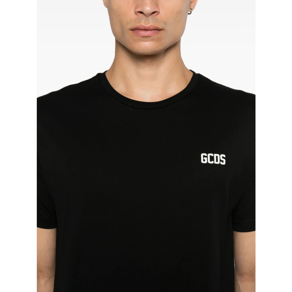 Gcds Zwarte T-shirts en Polos Black Heren
