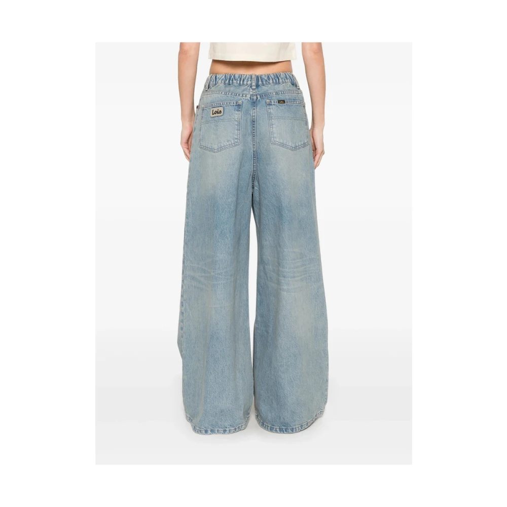 Lois Blauwe Klassieke Five-Pocket Jeans Blue Dames
