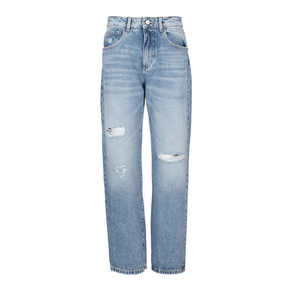 Icon Denim Casual Baggy Jeans Blue Dames
