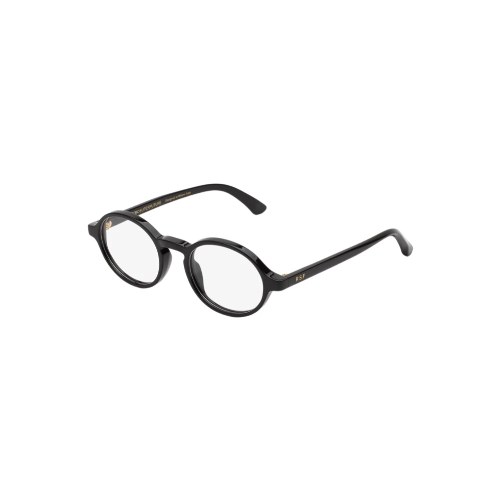 Retrosuperfuture Unisex Black Glasses, 49 Mm, Numero 140 Optical Frame