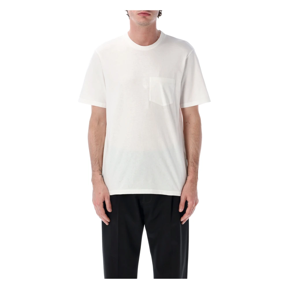 Maison Margiela Uomo Bianco - T-Shirt In Jersey Di Cotone Con Nastro - Tops - M