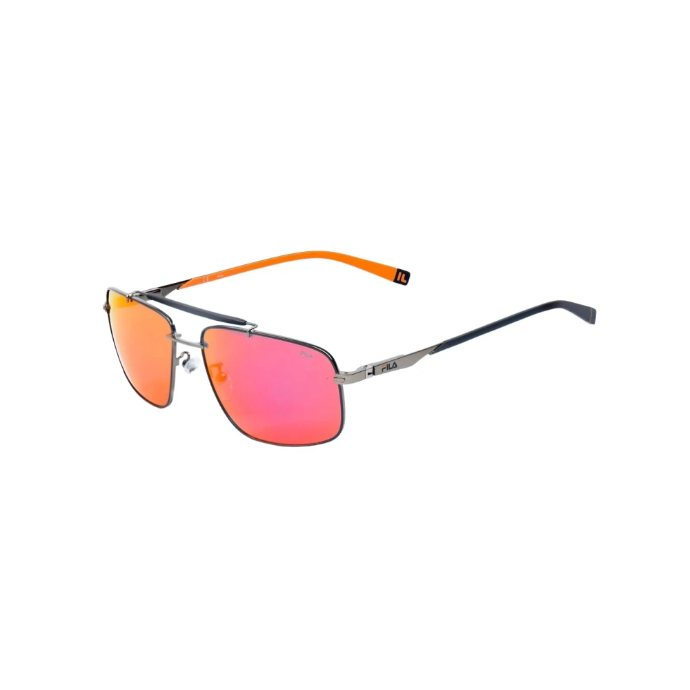 Fila Men's Gray Sunglasses, One Size, Sfi210v Sunglasses