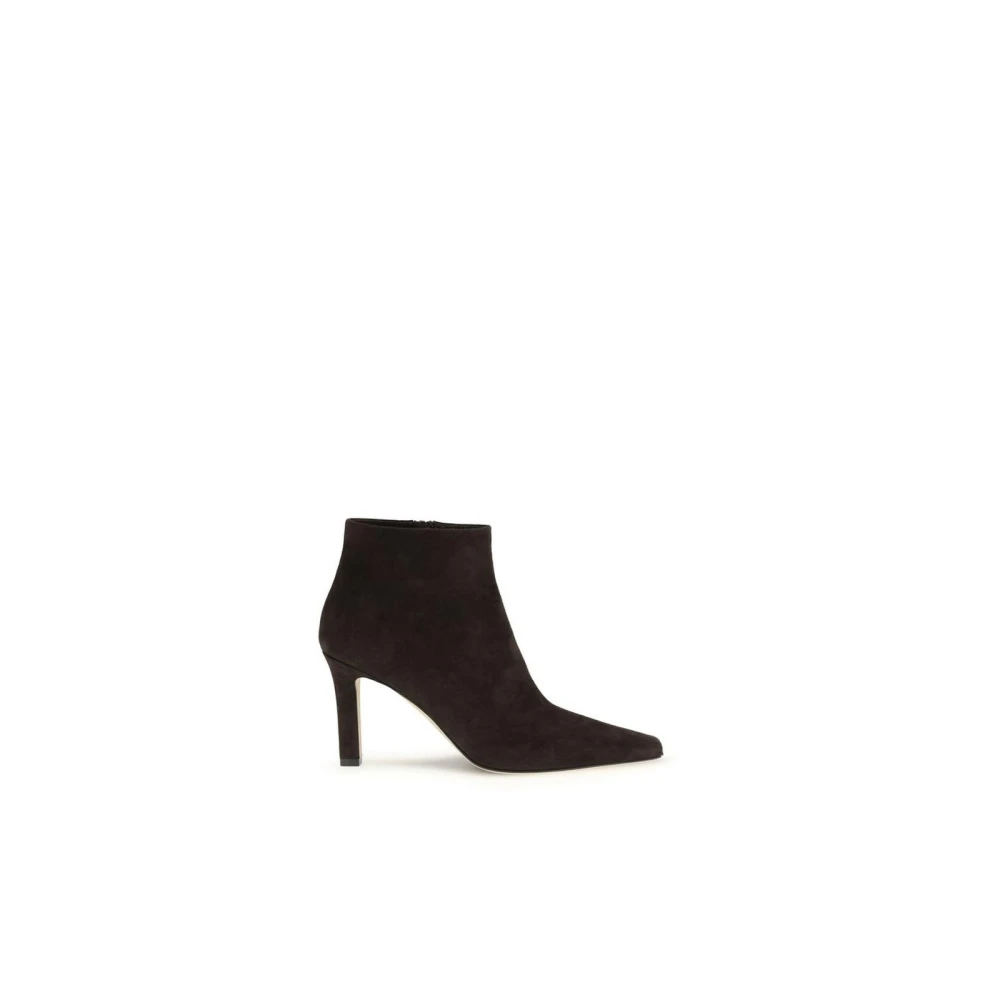 The Row Women's Brown Lamb Leather Ankle Boots