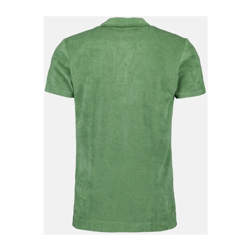 Orlebar Brown Klassieke Terry Polo Shirt Green Heren
