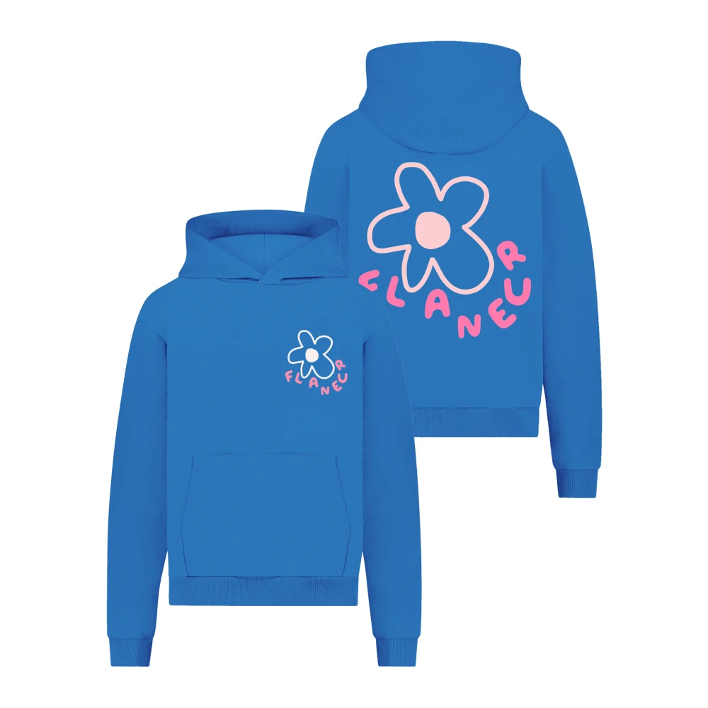 Flâneur Bloesem Hoodie voor Heren Blue Heren
