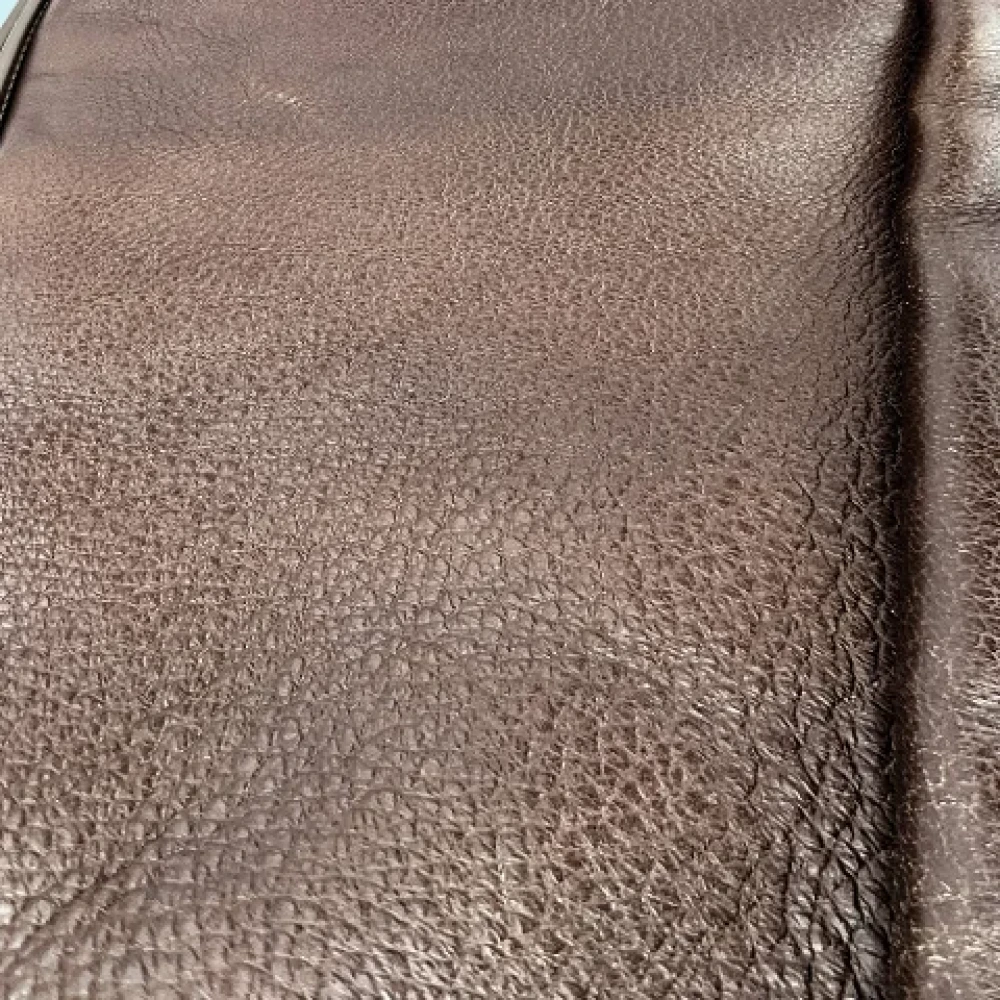 Yves Saint Laurent Vintage Pre-owned Leather handbags Brown Dames