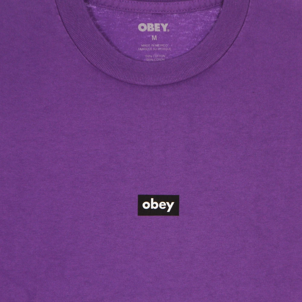 Obey Orchid Crop Tee Soft Fit Purple Dames