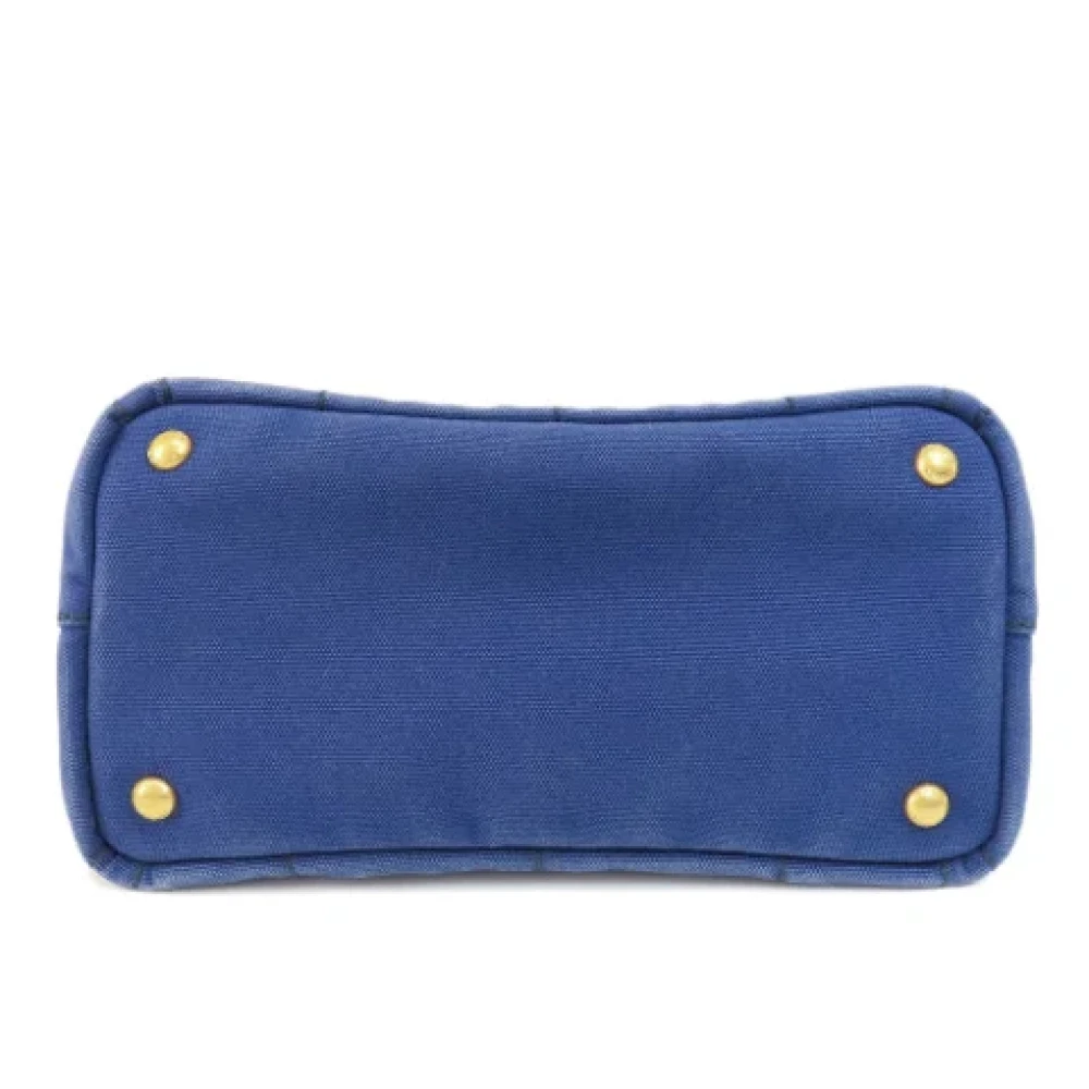 Prada Vintage Pre-owned Canvas totes Blue Dames