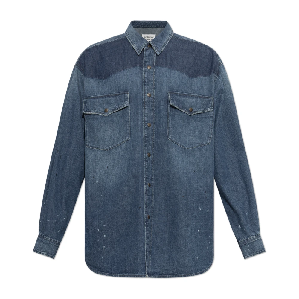 Maison Margiela Uomo Blu Magliette, L, New,