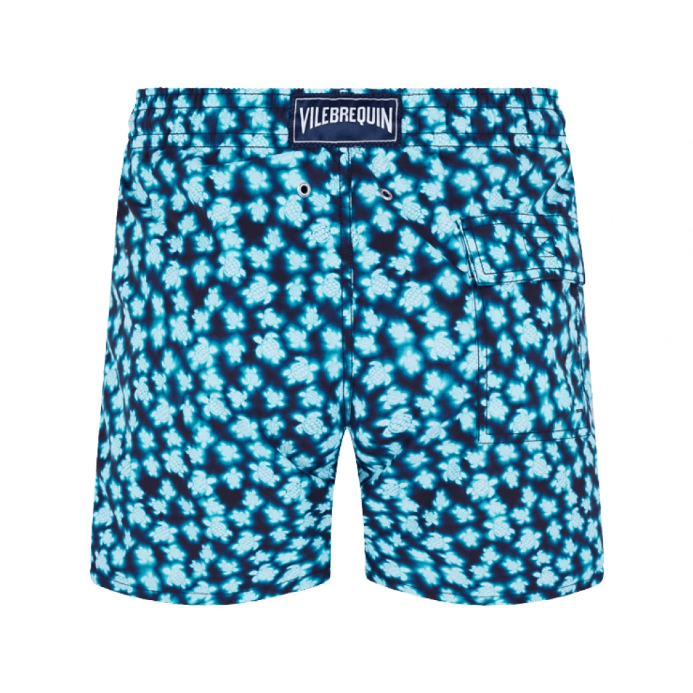 Vilebrequin Blurred Turtles Zwembroek Blue Heren