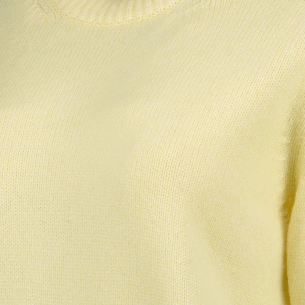 Khaite Gele kasjmier trui met korte mouwen Yellow Dames
