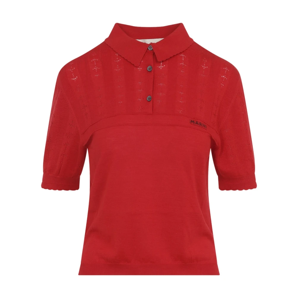 Marni Donna Rosso Top, S, New,