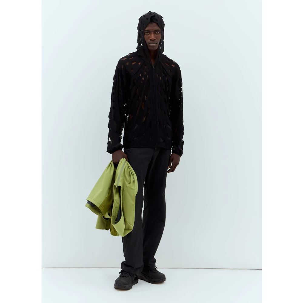 Post Archive Faction Hoodie met uitsparingen Black Heren