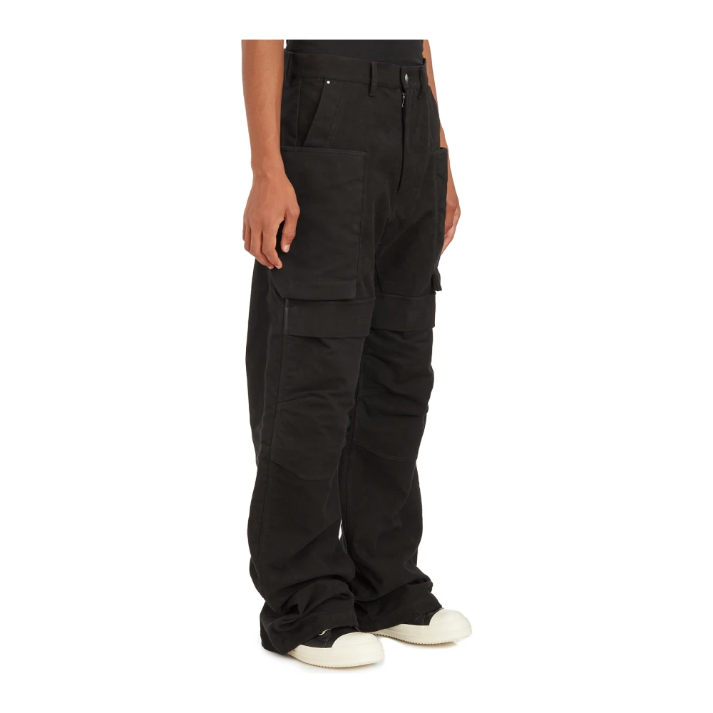 Rick Owens Cargo Zwarte Broek Black Heren