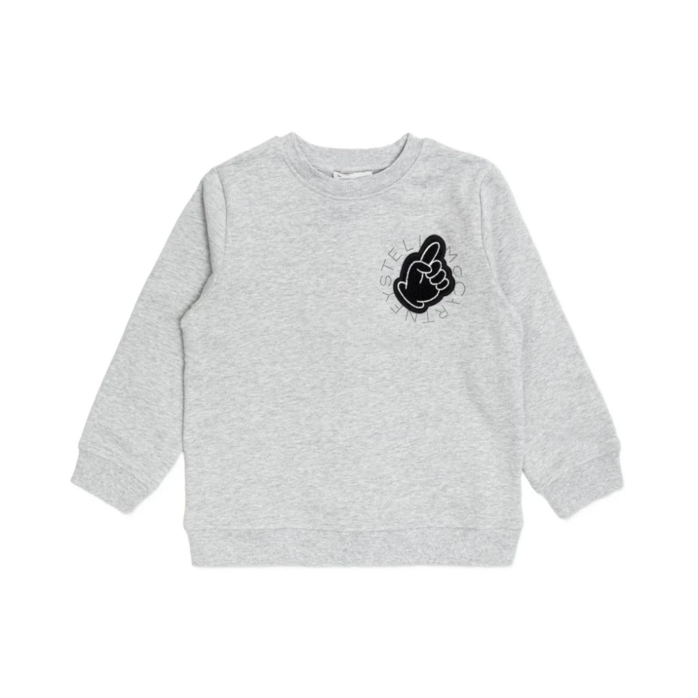 Stella Mccartney Unisex Kids Gray Kids Sweatshirts, 10 Y, Jumpers Grey