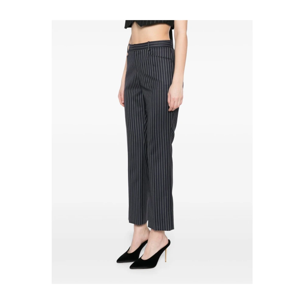 Tom Ford Blauwe broek met riemlussen Blue Dames