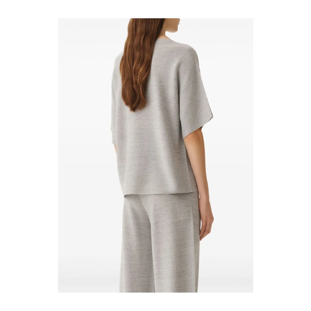 Fabiana Filippi Luxe Gebreide Kleding voor Stijlvolle Vrouwen Gray Dames