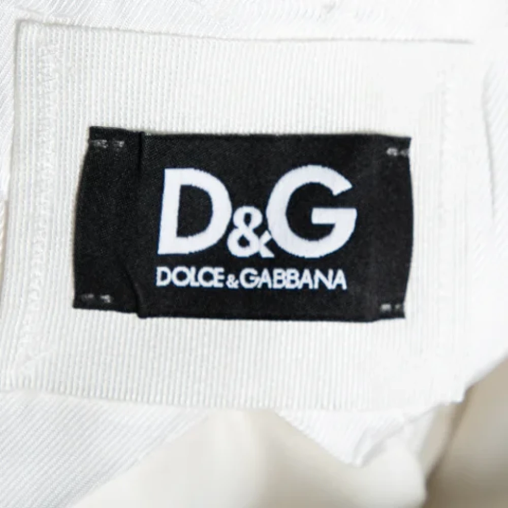 Dolce & Gabbana Pre-owned Cotton outerwear White Dames