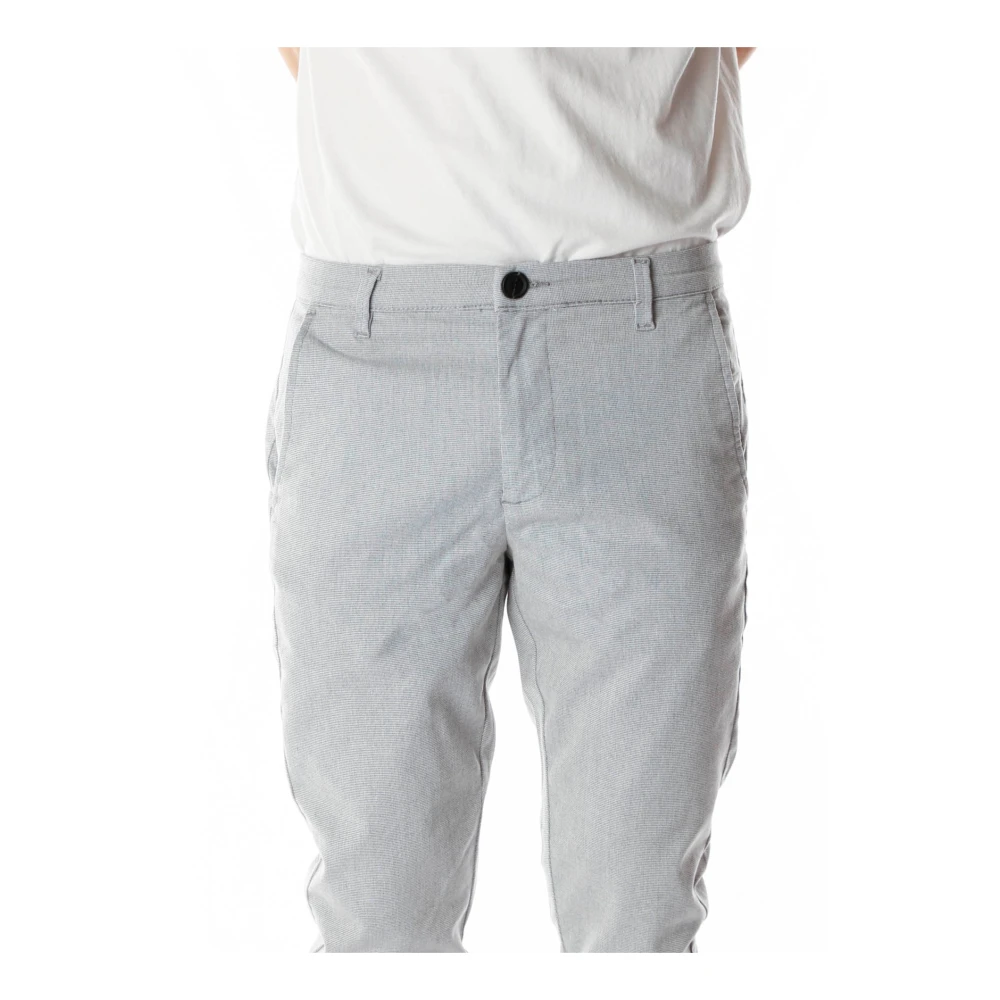 Gabba Tapered Fit Broek met Ritssluiting Gray Heren