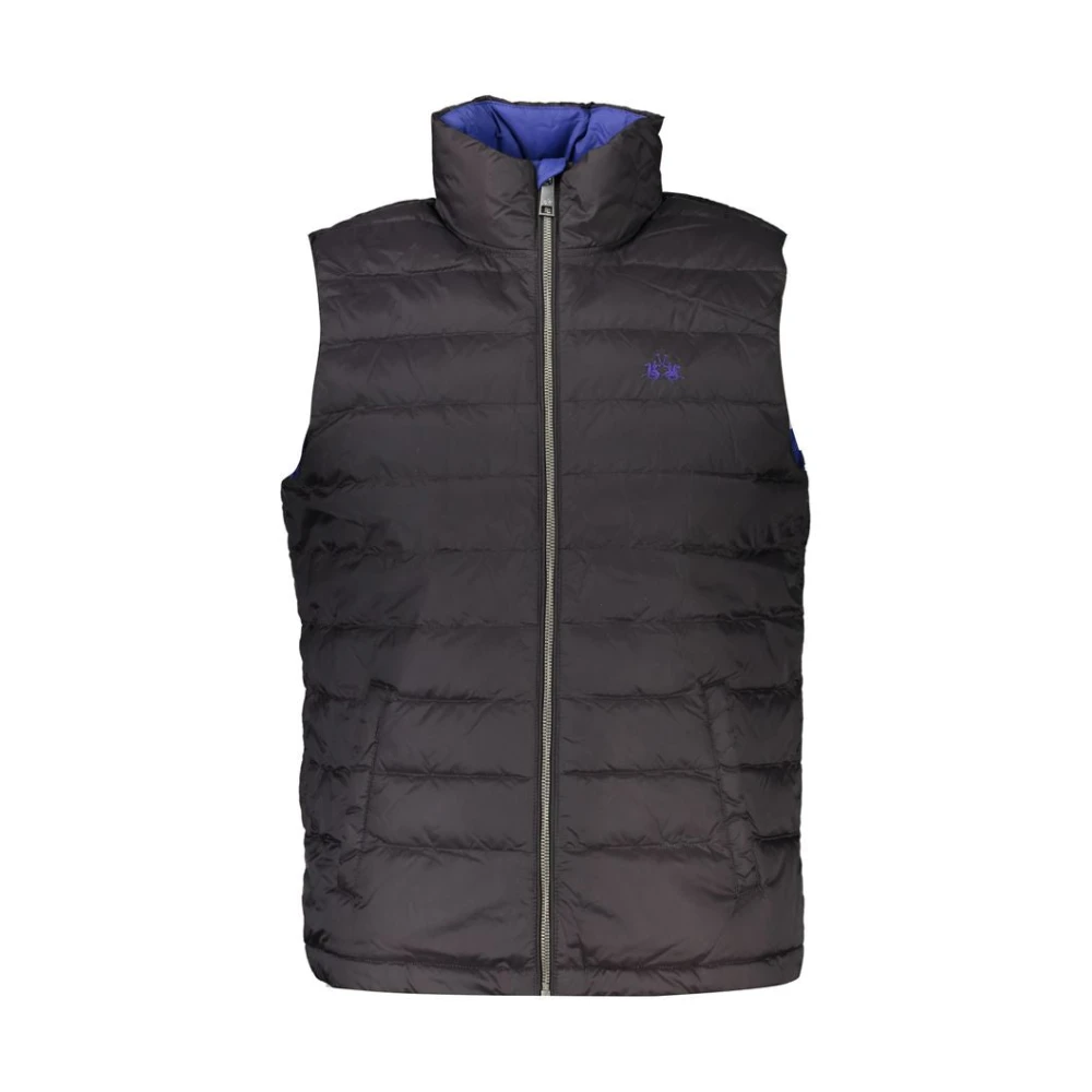 La Martina Men's Black Sleek Sleeveless Urban Chic Vest - Waistcoats - 2XL - Jackets
