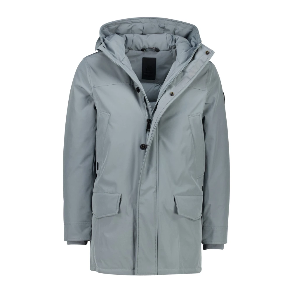 Airforce Winterjas Blauw Stijlvol Warm Blue Heren