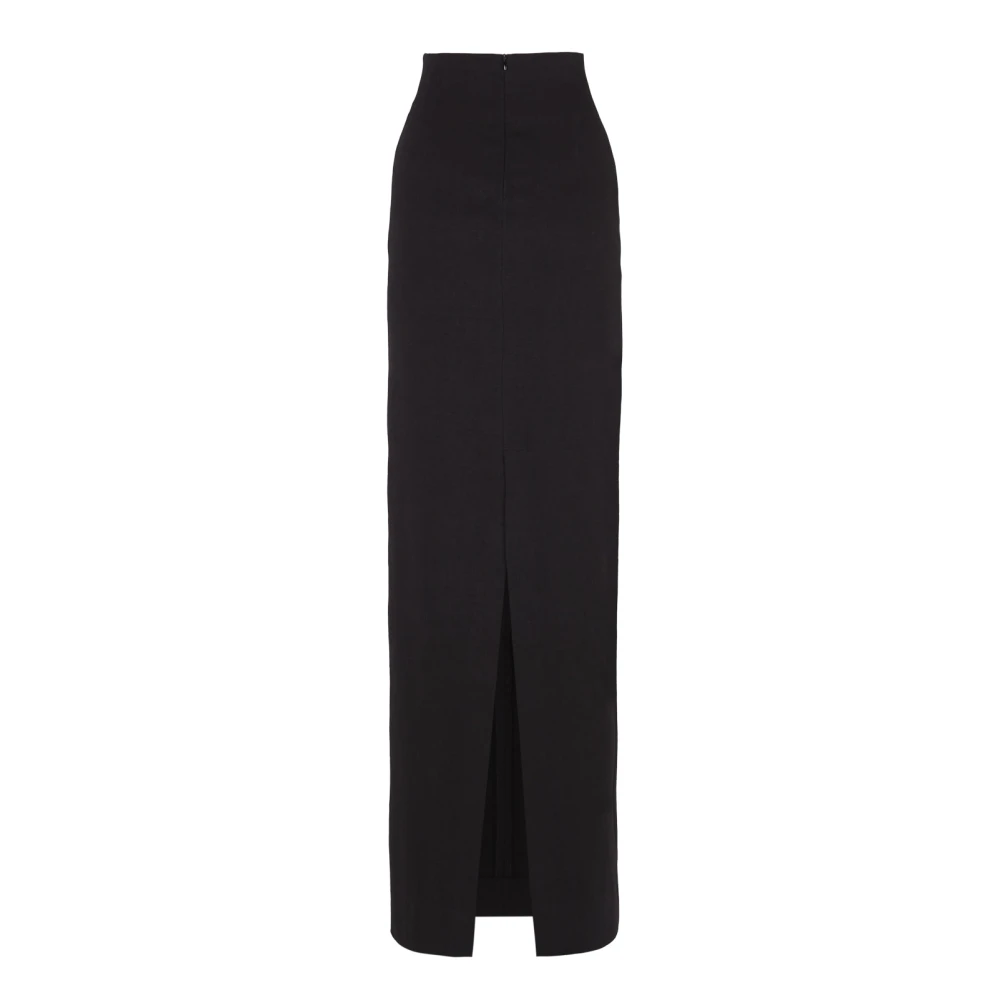 Cortana Zwarte lange rok Black Dames