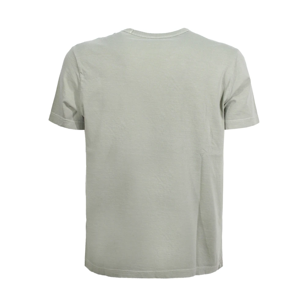 Dondup Groene Logo Print Crew-neck T-shirt Green Heren