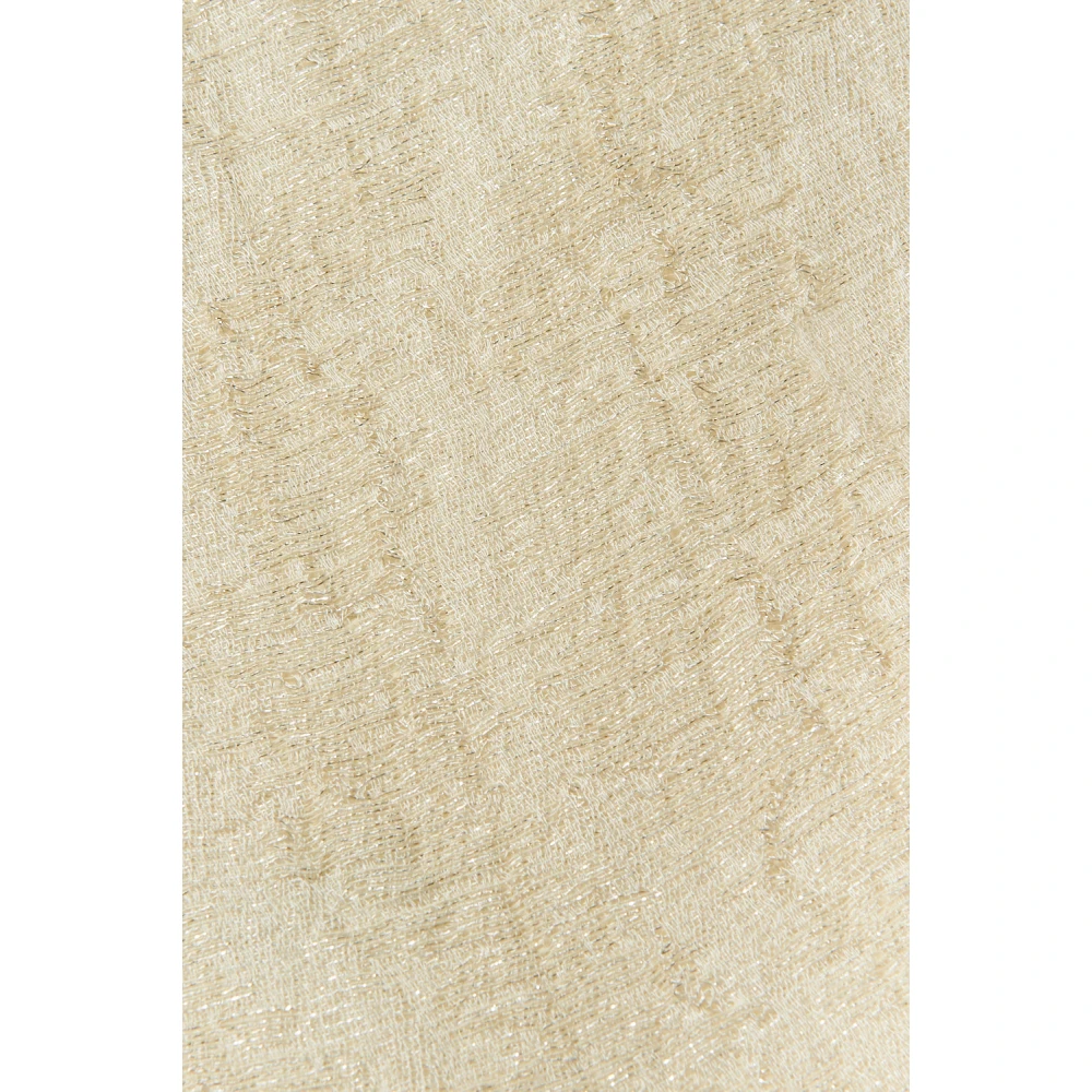 PESERICO Model viscose en lurex hoofddoek Beige Dames