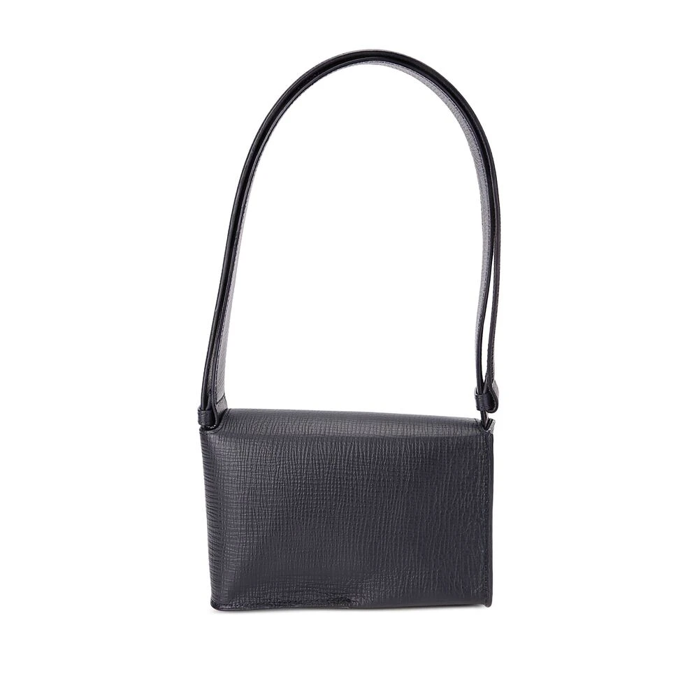 Studio Nicholson Zwarte Foldover Top Tas Black Dames