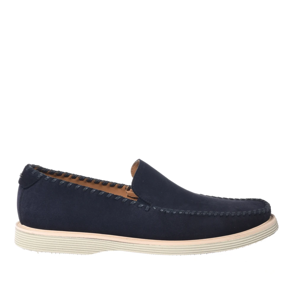 Baldinini Men's Blue Loafers, 7 Uk, Suede Loafer