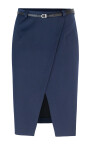 jupe-bleue-slim-fit-longueur-genou
