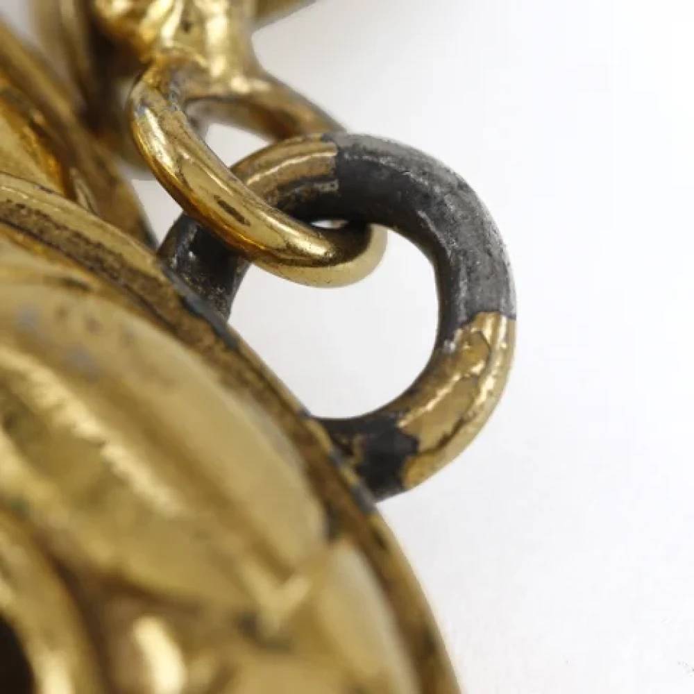 Chanel Vintage Pre-owned Metal key-holders Yellow Dames