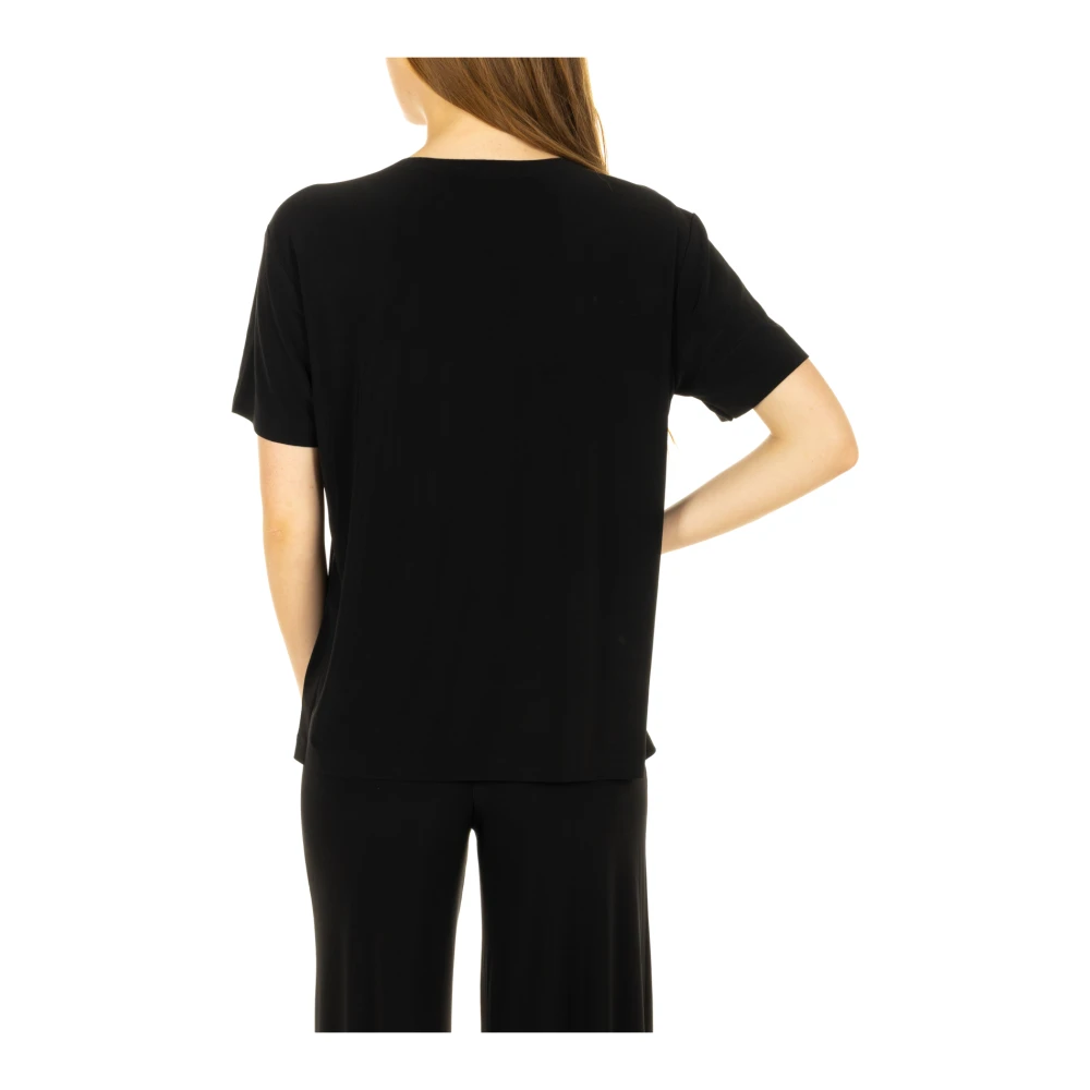 Norma Kamali Zwarte Sweater Box Top Black Dames
