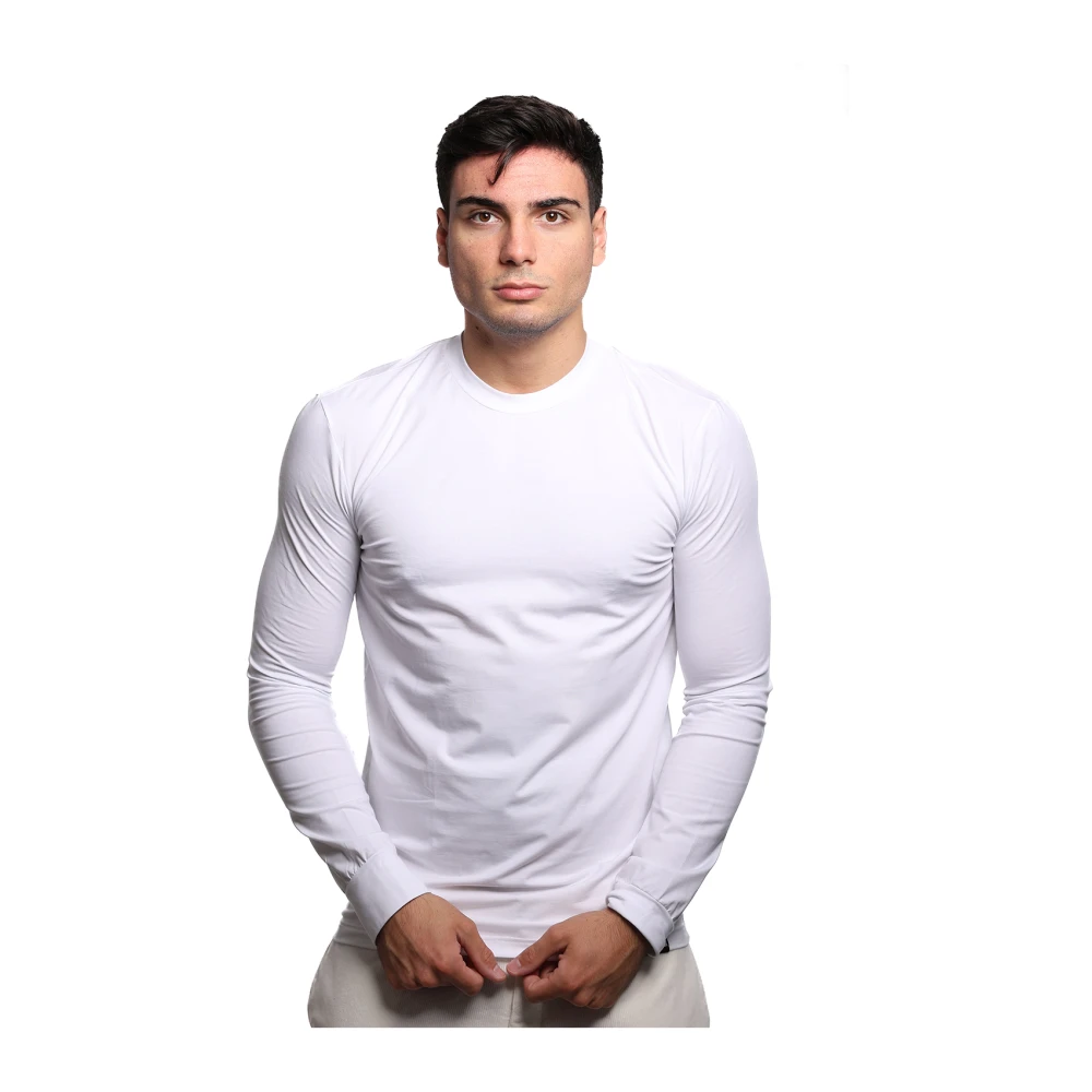 Dsquared2 Witte Katoenen Longsleeve T-shirt White Heren