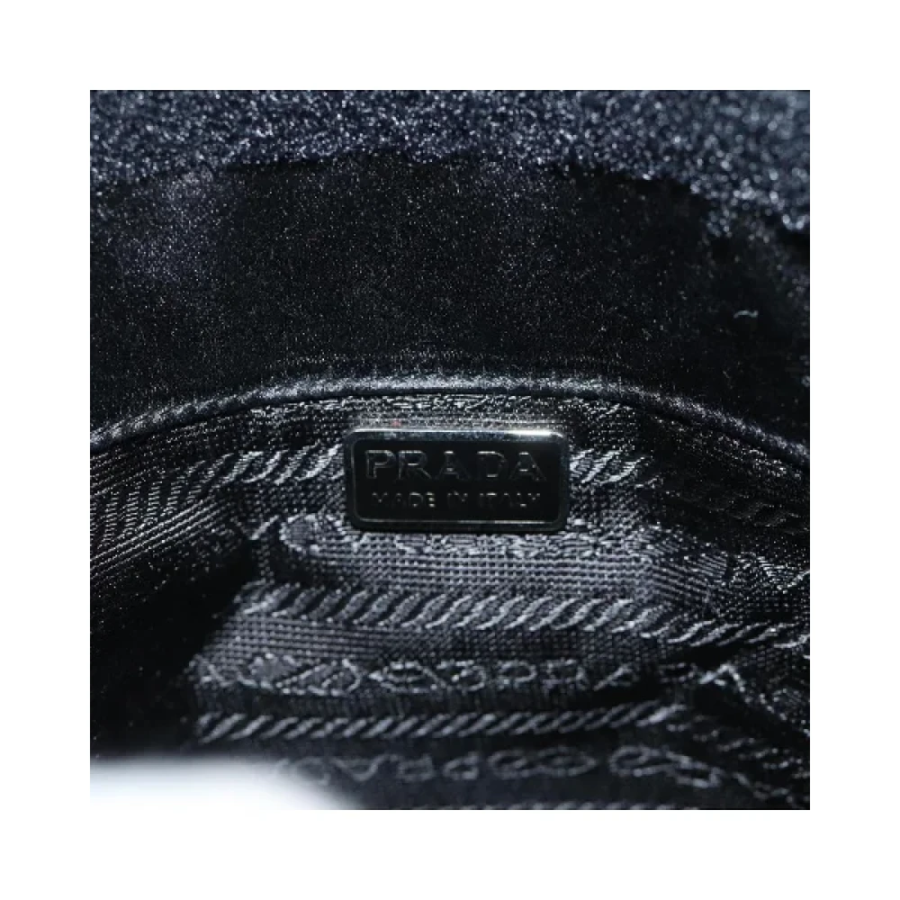 Prada Vintage Pre-owned Satin prada-bags Black Dames