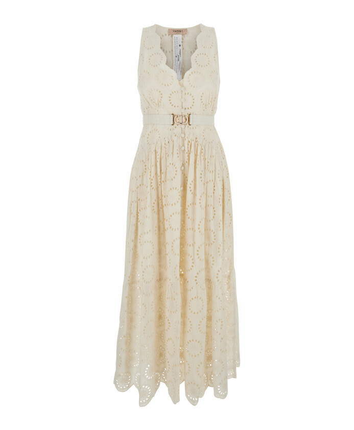 robe-longue-blanche-avec-col-en-v-et-ceinture-a-la-taille