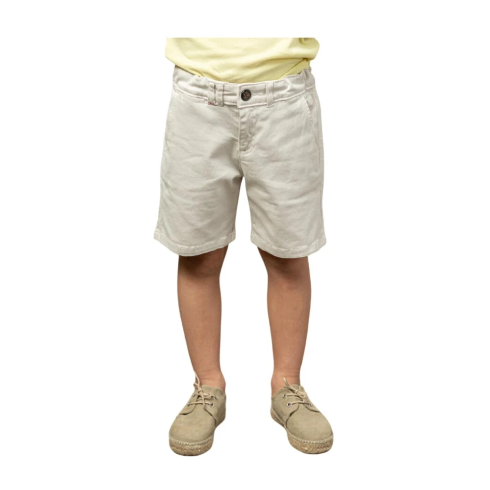 Scotta Boys Beige Steve Bermuda Shorts - Shorts - 8 Y - Kids