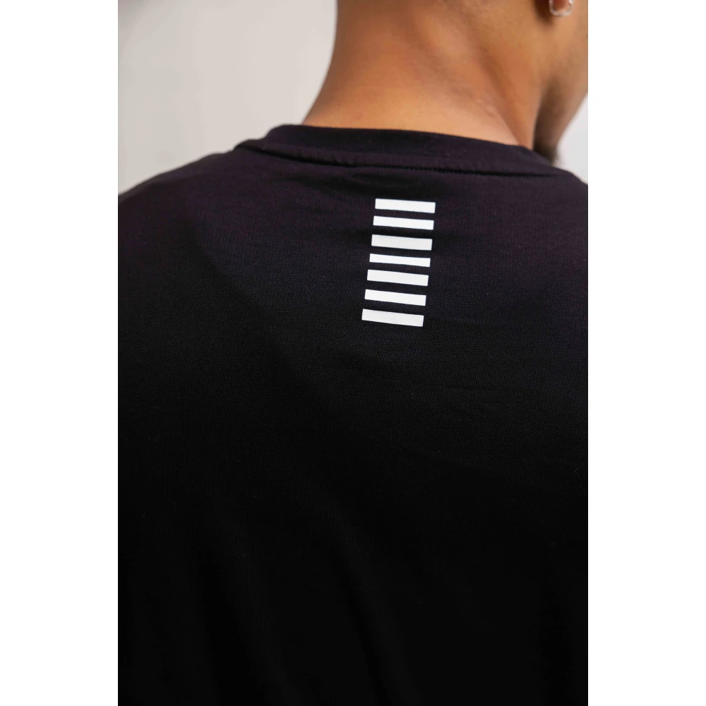 Emporio Armani Zwarte Heren Trui Klassieke Stijl Black Heren