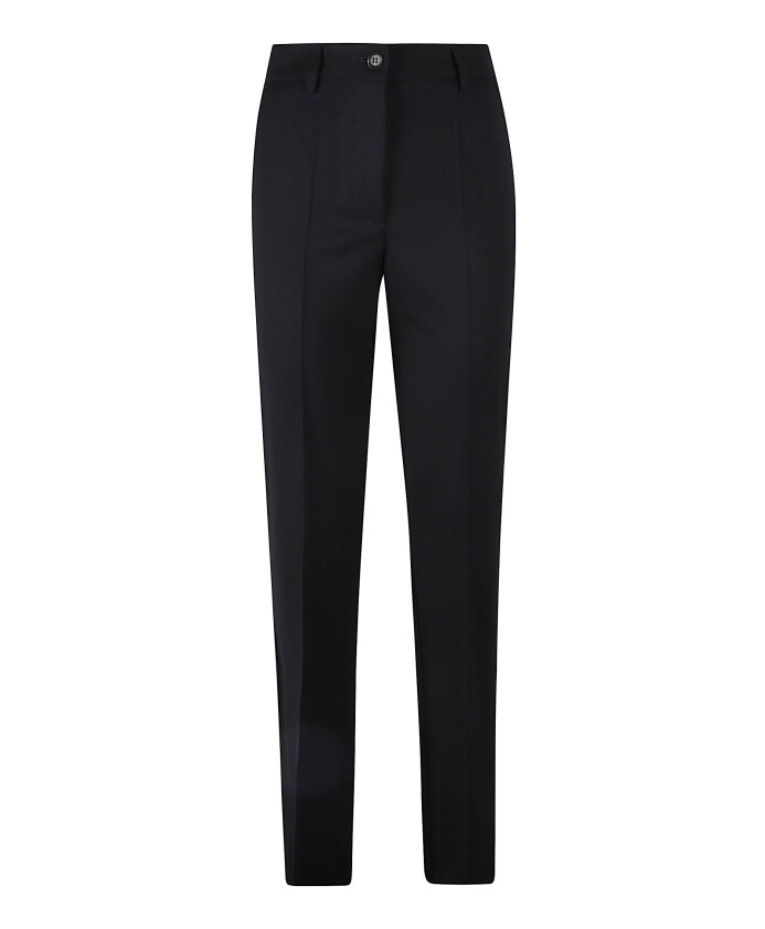 black-wool-blend-flared-trousers