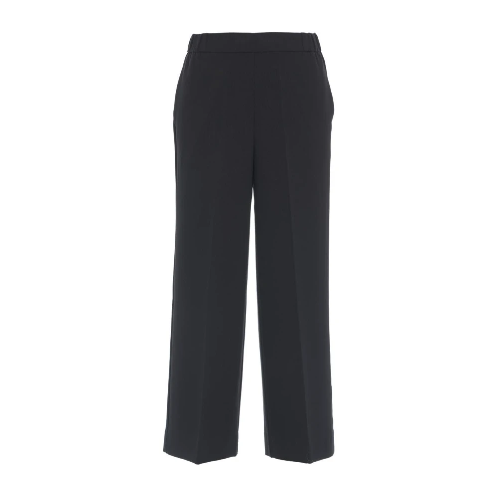 Ottod'Ame Zwarte Broek Aw24 Model Hoogte 178cm Black Dames